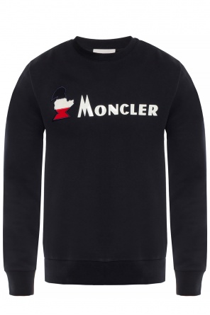 Sweatshirt with logo appliqué, zdjęcie 1 Sweatshirt with logo appliqué od Moncler